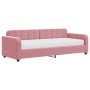 Sofa bed with pink velvet mattress 80x200 cm by vidaXL, Beds and slatted bases - Ref: Foro24-3196901, Price: 325,99 €, Discou...