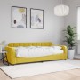 Sofa bed with yellow velvet mattress 80x200 cm by vidaXL, Beds and slatted bases - Ref: Foro24-3196903, Price: 324,99 €, Disc...