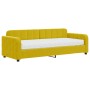 Sofa bed with yellow velvet mattress 80x200 cm by vidaXL, Beds and slatted bases - Ref: Foro24-3196903, Price: 324,99 €, Disc...