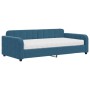 Sofá cama con colchón terciopelo azul 100x200 cm de vidaXL, Camas y somieres - Ref: Foro24-3196911, Precio: 392,34 €, Descuen...