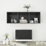 Wall-mounted TV stand made of gray plywood, 37x37x107 cm by vidaXL, TV Furniture - Ref: Foro24-805482, Price: 47,13 €, Discou...