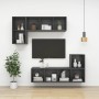 Wall-mounted TV stand made of gray plywood, 37x37x107 cm by vidaXL, TV Furniture - Ref: Foro24-805482, Price: 47,13 €, Discou...