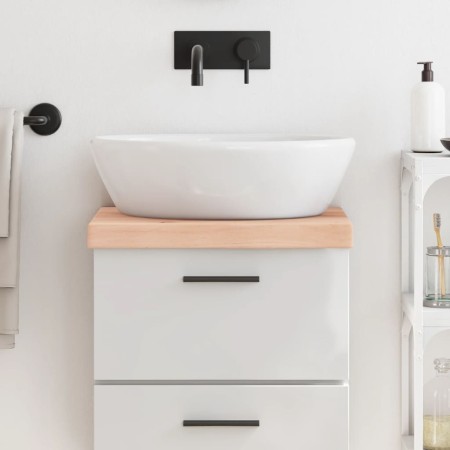 Encimera de baño madera maciza sin tratar 40x40x(2-6) cm de vidaXL, Encimeras - Ref: Foro24-3155998, Precio: 47,46 €, Descuen...