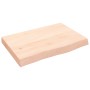 Encimera de baño madera maciza sin tratar 60x40x(2-6) cm de vidaXL, Encimeras - Ref: Foro24-3156010, Precio: 59,62 €, Descuen...