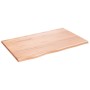 Encimera de baño madera maciza tratada marrón claro 80x50x2 cm de vidaXL, Encimeras - Ref: Foro24-3156119, Precio: 58,82 €, D...