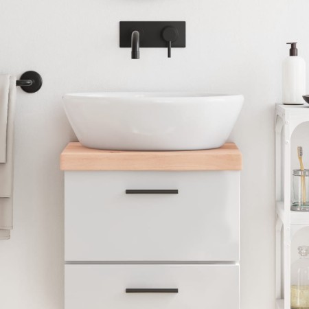 Encimera de baño madera maciza sin tratar 40x30x(2-6) cm de vidaXL, Encimeras - Ref: Foro24-3155995, Precio: 36,59 €, Descuen...