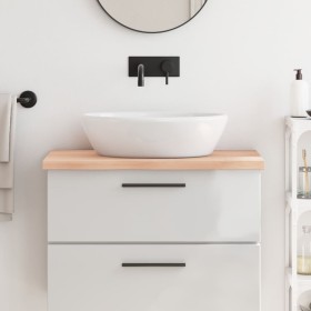 Untreated solid wood bathroom countertop 80x50x(2-4) cm by vidaXL, Countertops - Ref: Foro24-3156024, Price: 75,35 €, Discoun...