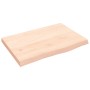 Encimera de baño madera maciza sin tratar 60x40x(2-4) cm de vidaXL, Encimeras - Ref: Foro24-3156009, Precio: 58,31 €, Descuen...