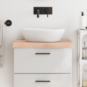 Untreated solid wood bathroom countertop 60x30x(2-6) cm by vidaXL, Countertops - Ref: Foro24-3156007, Price: 55,99 €, Discoun...