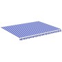 Replacement fabric for blue and white awning 4.5x3.5 m