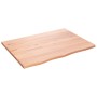 Encimera de baño madera maciza tratada marrón claro 80x60x2 cm de vidaXL, Encimeras - Ref: Foro24-3156122, Precio: 57,50 €, D...