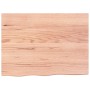 Light brown treated solid wood bathroom countertop 80x60x2 cm by vidaXL, Countertops - Ref: Foro24-3156122, Price: 57,50 €, D...