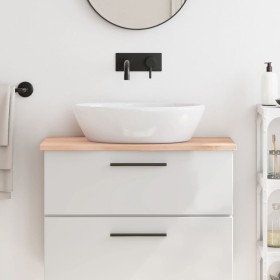 Untreated solid wood bathroom countertop 80x30x2 cm by vidaXL, Countertops - Ref: Foro24-3156017, Price: 39,03 €, Discount: %