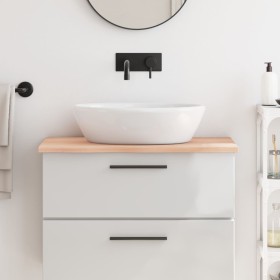 Untreated solid wood bathroom countertop 80x60x2 cm by vidaXL, Countertops - Ref: Foro24-3156026, Price: 64,99 €, Discount: %