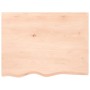 Encimera de baño madera maciza sin tratar 80x60x2 cm de vidaXL, Encimeras - Ref: Foro24-3156026, Precio: 64,49 €, Descuento: %