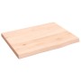 Untreated solid wood bathroom countertop 40x30x2 cm by vidaXL, Countertops - Ref: Foro24-3155993, Price: 23,99 €, Discount: %