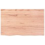 Encimera baño madera maciza tratada marrón claro 80x50x(2-6) cm de vidaXL, Encimeras - Ref: Foro24-3156121, Precio: 76,77 €, ...