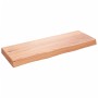 Encimera baño madera maciza tratada marrón claro 80x30x(2-6) cm de vidaXL, Encimeras - Ref: Foro24-3156115, Precio: 64,57 €, ...