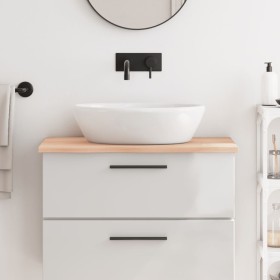 Encimera de baño madera maciza sin tratar 80x50x2 cm de vidaXL, Encimeras - Ref: Foro24-3156023, Precio: 55,96 €, Descuento: %