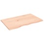 Encimera de baño madera maciza sin tratar 80x50x2 cm de vidaXL, Encimeras - Ref: Foro24-3156023, Precio: 55,96 €, Descuento: %