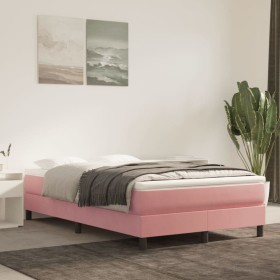 Estructura de cama de terciopelo rosa 120x200 cm de vidaXL, Camas y somieres - Ref: Foro24-3120765, Precio: 112,99 €, Descuen...