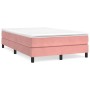 Pink velvet bed frame 120x200 cm by vidaXL, Beds and slatted bases - Ref: Foro24-3120765, Price: 113,04 €, Discount: %