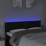 Kopfteil aus schwarzem Stoff mit LED 144x5x78/88 cm von vidaXL, Kopf- und Fußteile - Ref: Foro24-3121472, Preis: 58,82 €, Rab...