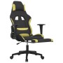 Gaming chair with footrest in light green and black fabric by vidaXL, Gaming chairs - Ref: Foro24-3143748, Price: 131,36 €, D...