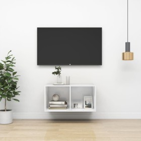 Mueble TV pared madera contrachapada blanco brillo 37x37x72 cm de vidaXL, Muebles TV - Ref: Foro24-805477, Precio: 30,99 €, D...