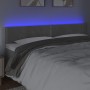 Cabecero con LED de terciopelo gris claro 180x5x78/88 cm de vidaXL, Cabeceros y pies de cama - Ref: Foro24-3121532, Precio: 7...