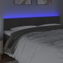 Cabecero con LED de terciopelo gris oscuro 200x5x78/88 cm de vidaXL, Cabeceros y pies de cama - Ref: Foro24-3121819, Precio: ...