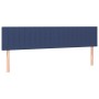 Blue fabric headboard with LED 200x5x78/88 cm by vidaXL, Headboards and footboards - Ref: Foro24-3121878, Price: 73,13 €, Dis...