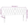 Kopfteil aus schwarzem Stoff mit LED 144x7x78/88 cm von vidaXL, Kopf- und Fußteile - Ref: Foro24-3121948, Preis: 79,65 €, Rab...