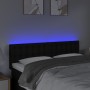 Kopfteil aus schwarzem Stoff mit LED 144x5x78/88 cm von vidaXL, Kopf- und Fußteile - Ref: Foro24-3122046, Preis: 66,76 €, Rab...