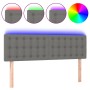 Dark gray fabric headboard with LED 144x5x78/88 cm by vidaXL, Headboards and footboards - Ref: Foro24-3122045, Price: 64,35 €...