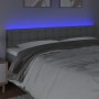 Light gray fabric headboard with LED 160x5x78/88 cm by vidaXL, Headboards and footboards - Ref: Foro24-3122052, Price: 62,38 ...