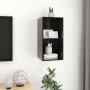 Glossy black plywood wall TV cabinet 37x37x72cm by vidaXL, TV Furniture - Ref: Foro24-805478, Price: 28,65 €, Discount: %