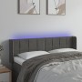 Dark gray velvet headboard with LED 147x16x78/88 cm by vidaXL, Headboards and footboards - Ref: Foro24-3123285, Price: 75,18 ...