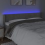 Light gray velvet headboard with LED 163x16x78/88 cm by vidaXL, Headboards and footboards - Ref: Foro24-3123430, Price: 77,92...