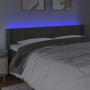 Cabecero con LED de terciopelo gris oscuro 203x16x78/88 cm de vidaXL, Cabeceros y pies de cama - Ref: Foro24-3123443, Precio:...