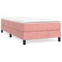 Estructura de cama de terciopelo rosa 90x190 cm de vidaXL, Camas y somieres - Ref: Foro24-3120747, Precio: 86,88 €, Descuento: %