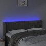 Dark gray velvet headboard with LED 147x16x78/88 cm by vidaXL, Headboards and footboards - Ref: Foro24-3123523, Price: 75,92 ...