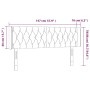 Kopfteil aus schwarzem Stoff mit LED 147x16x78/88 cm von vidaXL, Kopf- und Fußteile - Ref: Foro24-3123572, Preis: 88,99 €, Ra...