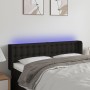 Cabecero con LED de tela negro 147x16x78/88 cm de vidaXL, Cabeceros y pies de cama - Ref: Foro24-3123670, Precio: 72,60 €, De...