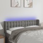 Dark gray fabric headboard with LED 147x16x78/88 cm by vidaXL, Headboards and footboards - Ref: Foro24-3123669, Price: 79,62 ...