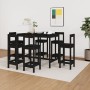 7-piece bar set solid black pine wood by vidaXL, Furniture sets for kitchens and dining rooms - Ref: Foro24-3124716, Price: 4...