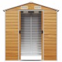 Garden shed made of light brown galvanized steel, measuring 191x130x198 cm. by vidaXL, Sheds - Ref: Foro24-3188275, Price: 34...