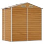 Garden shed made of light brown galvanized steel, measuring 191x130x198 cm. by vidaXL, Sheds - Ref: Foro24-3188275, Price: 34...