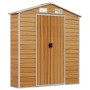 Garden shed made of light brown galvanized steel, measuring 191x130x198 cm. by vidaXL, Sheds - Ref: Foro24-3188275, Price: 34...