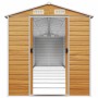 Garden shed light brown galvanized steel 191x895x198 cm by vidaXL, Sheds - Ref: Foro24-3188284, Price: 1,00 €, Discount: %